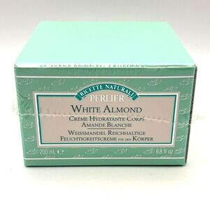 Perlier White Almond Rich Moisturizing Body Cream 6.8 fl oz Italy New Sealed NIB